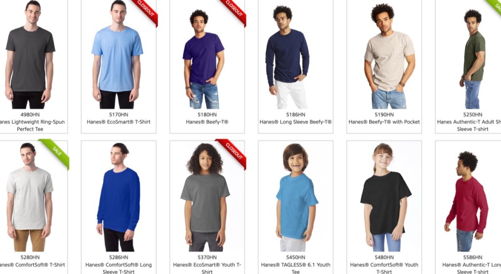 McCreary's Tees wholesale Hanes t-shirt supplier