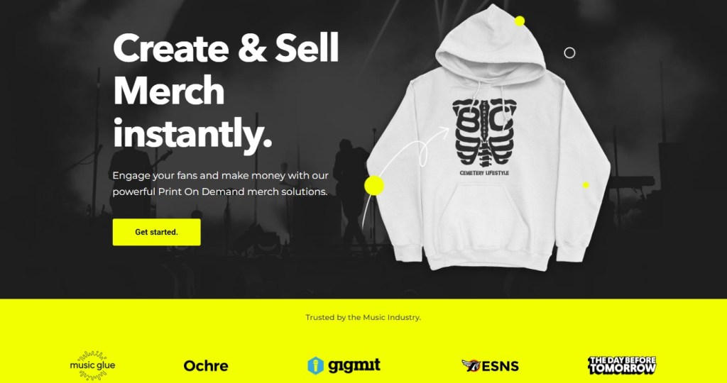 Merch Music EU print-on-demand company