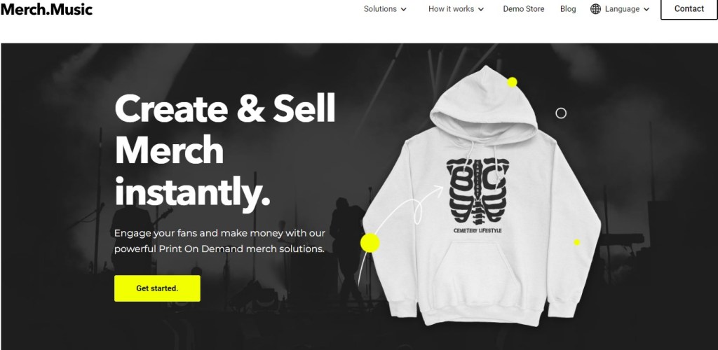 Merch Music print-on-demand dropshipping company