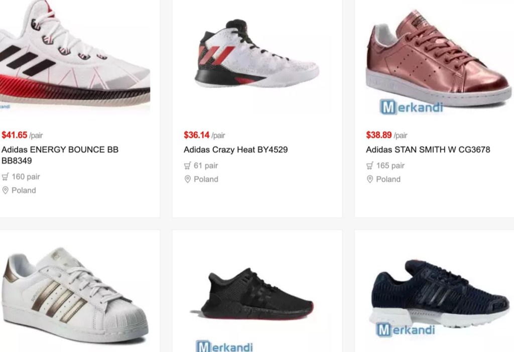 Merkandi wholesale Adidas shoes & sneakers supplier