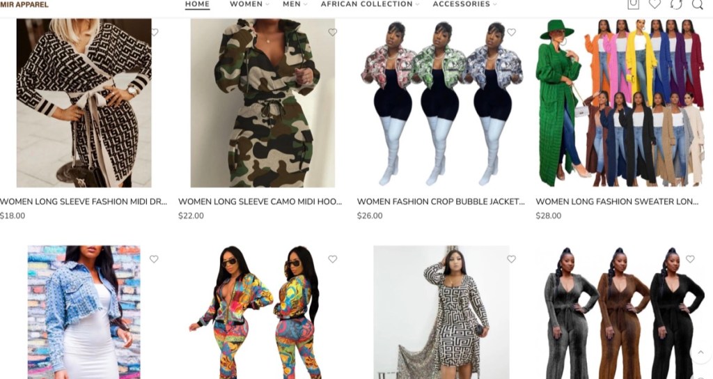 Mir Apparel wholesale clothing supplier in Atlanta, Georgia