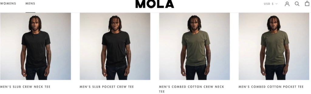 Mola private-label clothing manufacturer in the USA