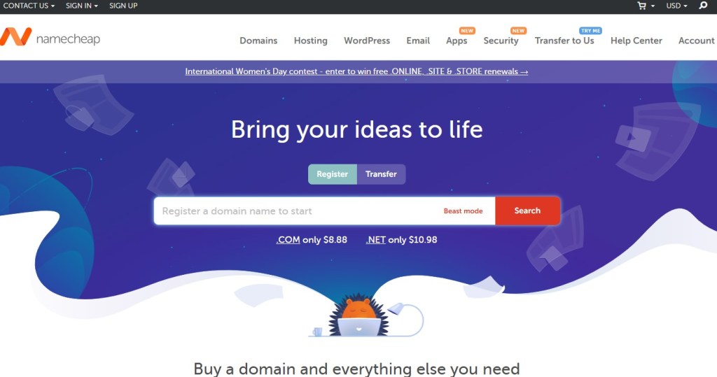 Namecheap - Cheapest Domain Name Registrar For Dropshipping