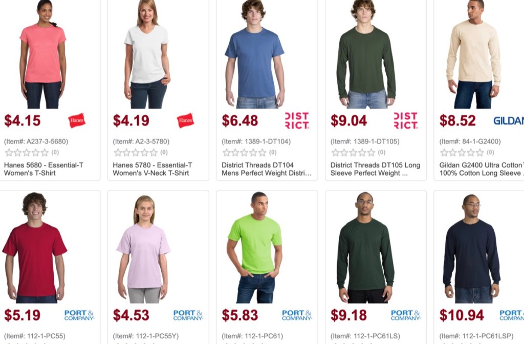 NYFifth wholesale blank t-shirt distributor with no reseller license required