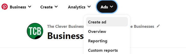 Create Ads on Pinterest