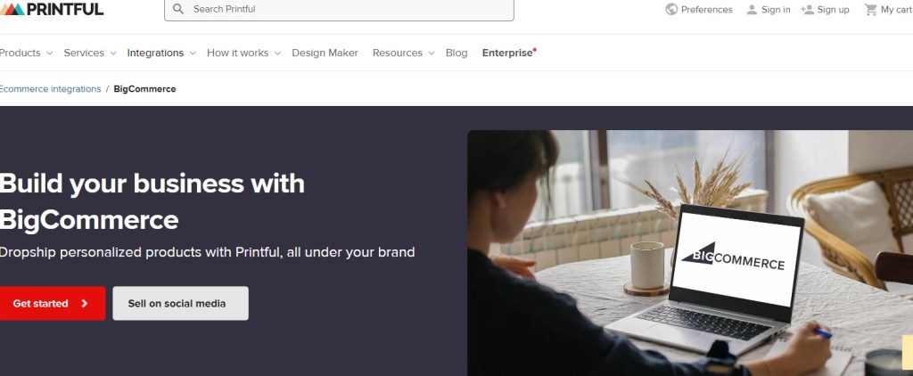 Printful BigCommerce dropshipping app & supplier