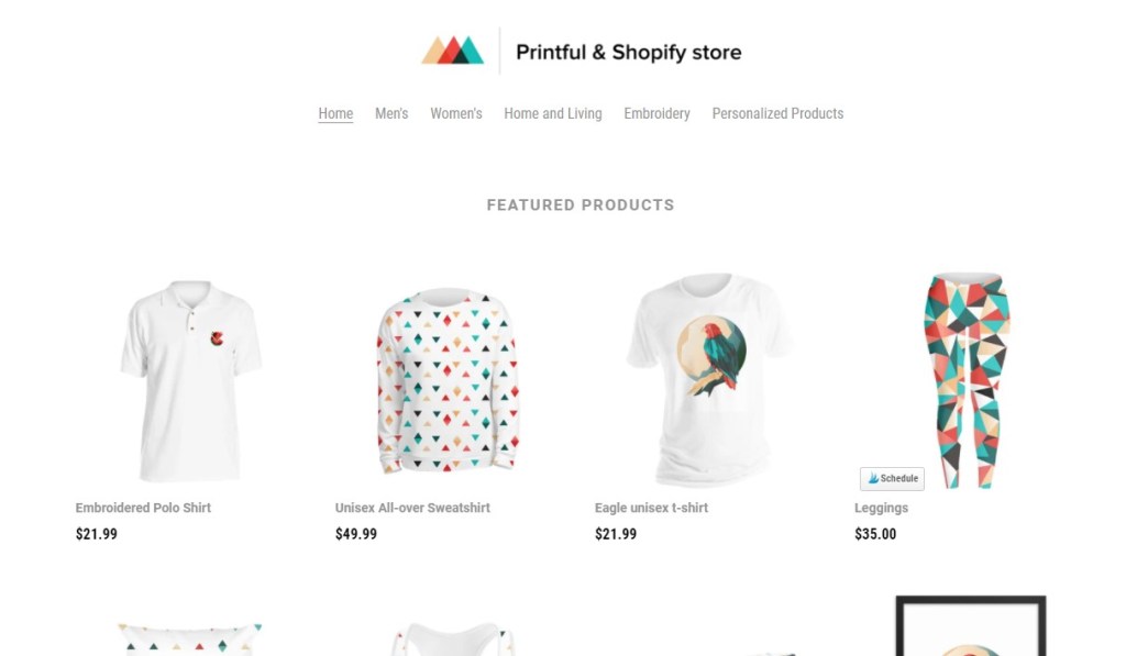 Printful USA t-shirt printing on-demand company