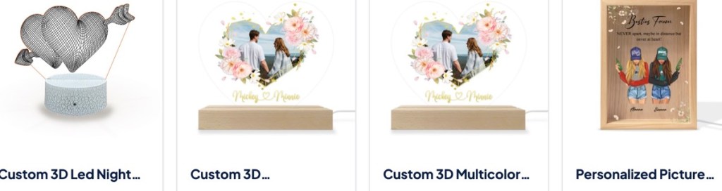 Printway custom lamp & night light print-on-demand supplier