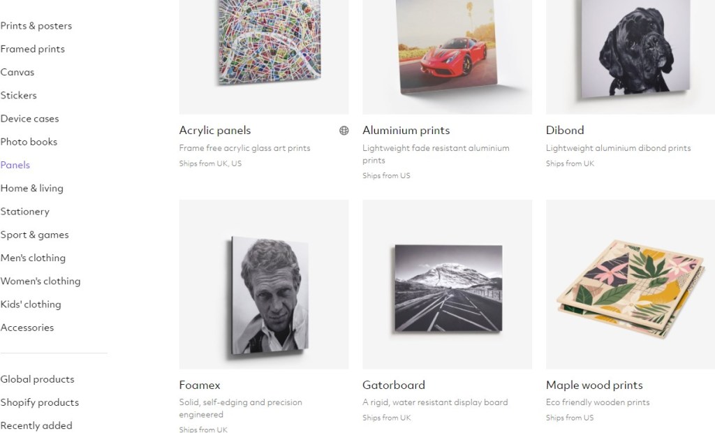 Prodigi canvas wall art print & poster print-on-demand company