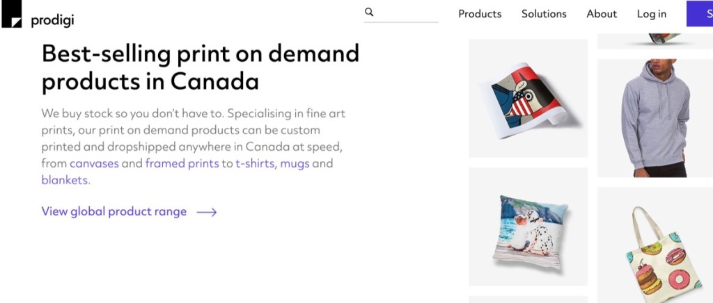 Prodigi Etsy print-on-demand supplier in Canada