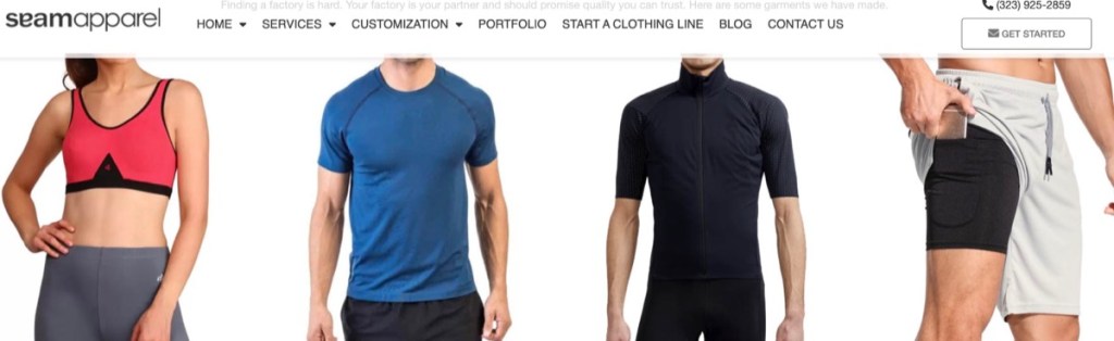 Seam Apparel activewear & gym clothing manufacturer in the USA