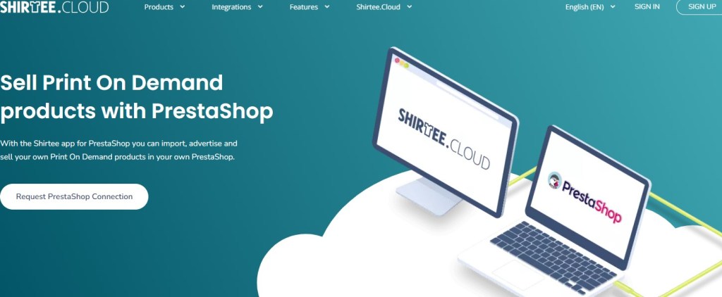 Shirtee PrestaShop print-on-demand module