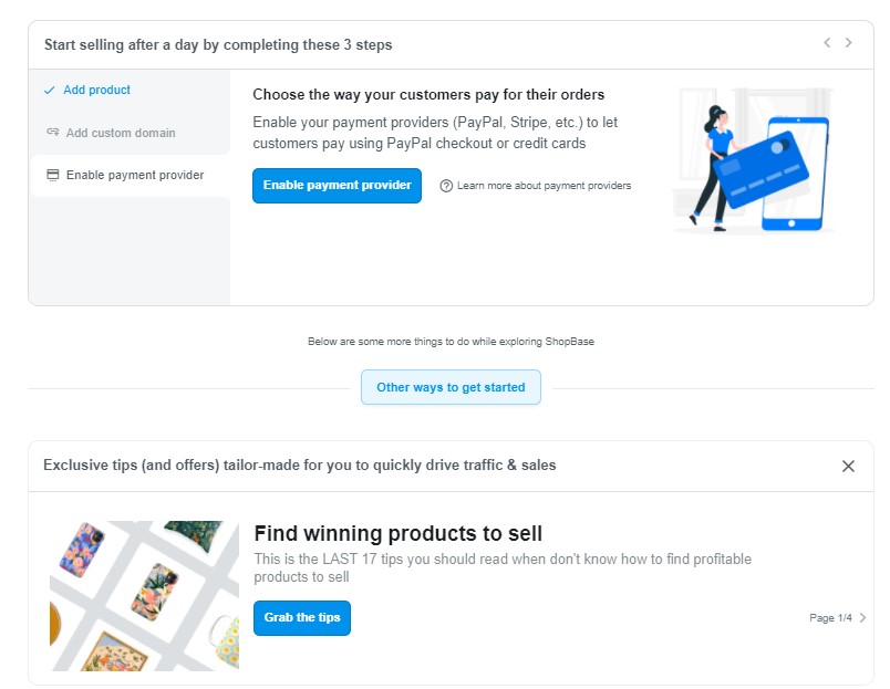 ShopBase addtional setup steps