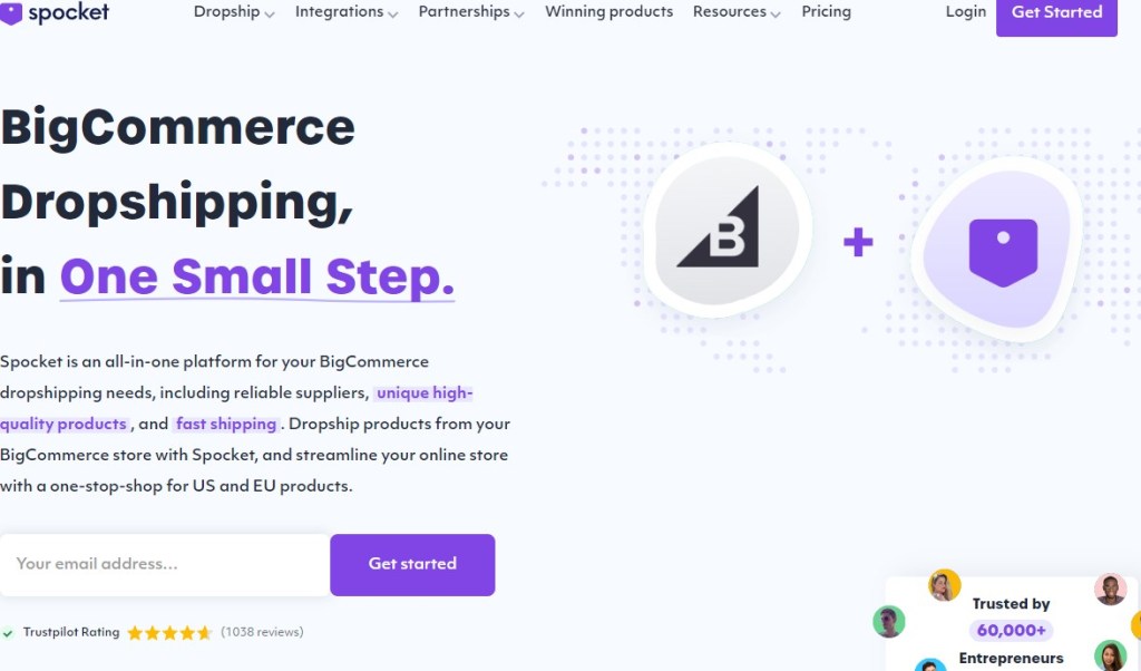 Spocket BigCommerce dropshipping app & supplier