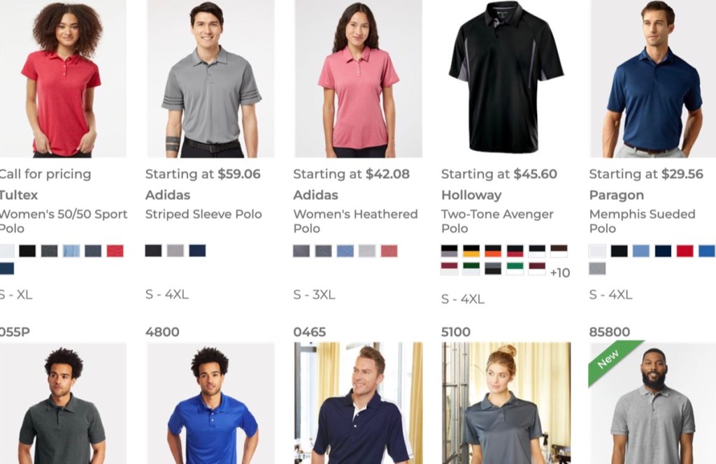 S&S Activewear wholesale blank polo shirt supplier