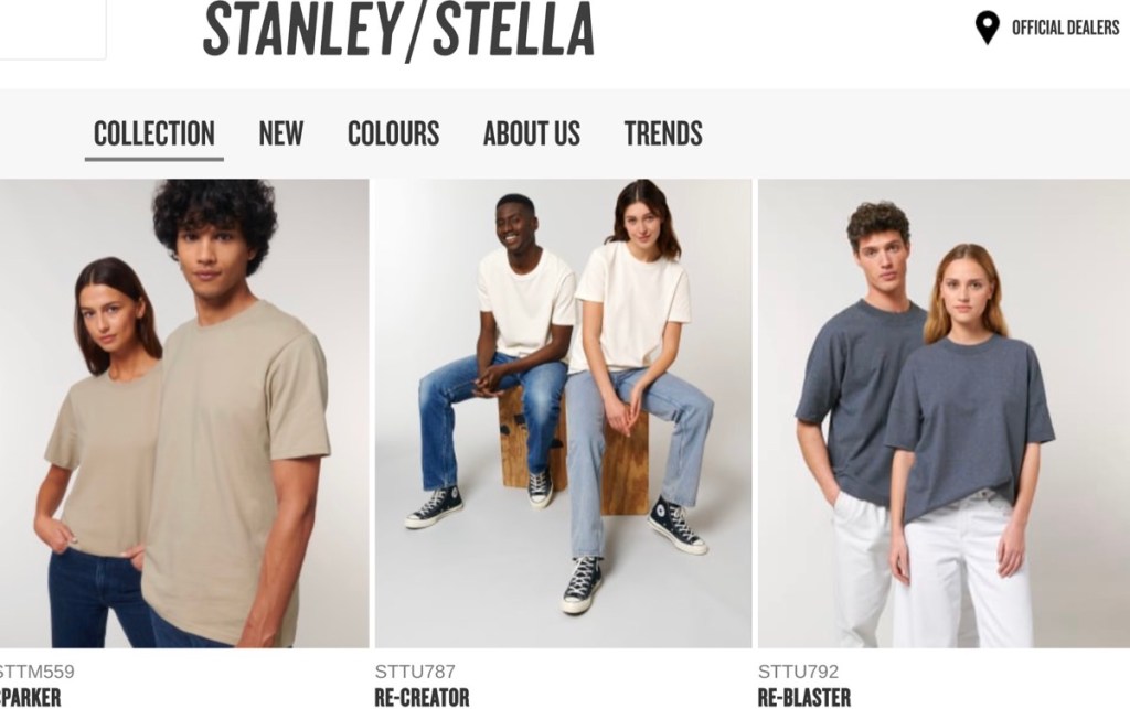 Stanley/Stella high-quality wholesale blank t-shirt supplier