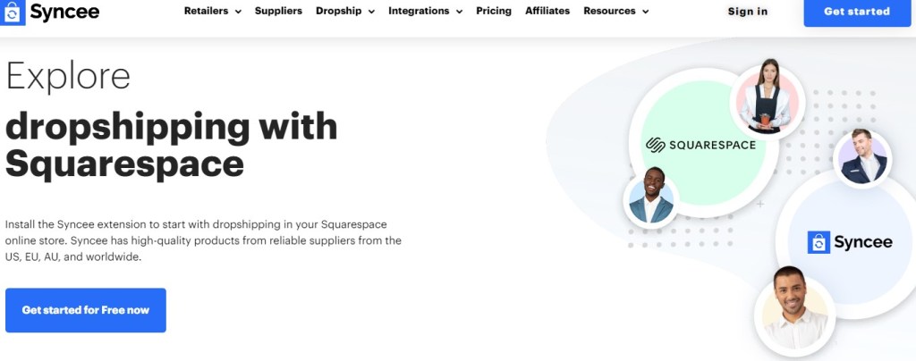 Syncee Squarespace dropshipping extension & supplier