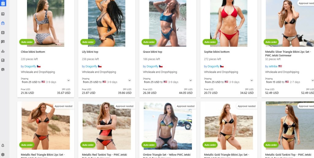 Syncee swimwear & bikinis dropshipping supplier