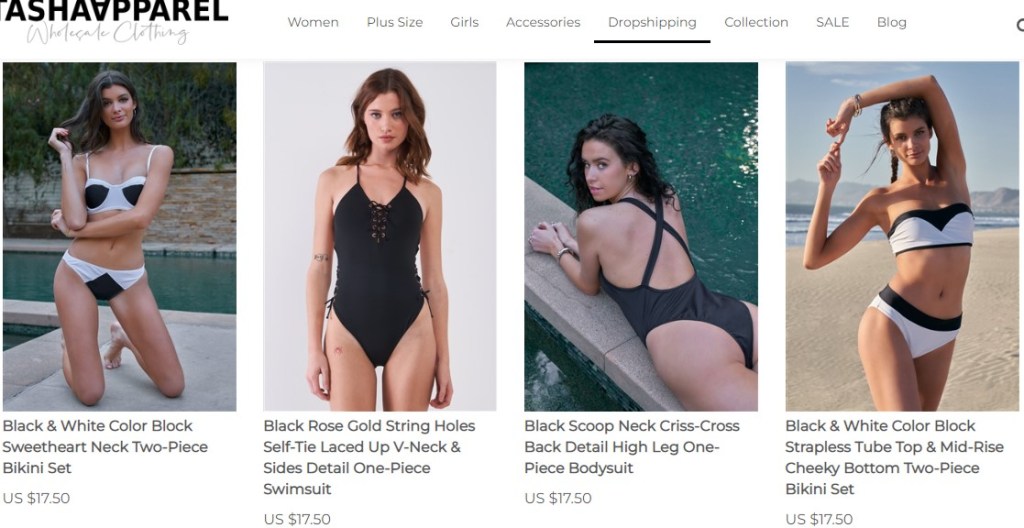 Tasha Apparel swimwear & bikinis dropshipping supplier