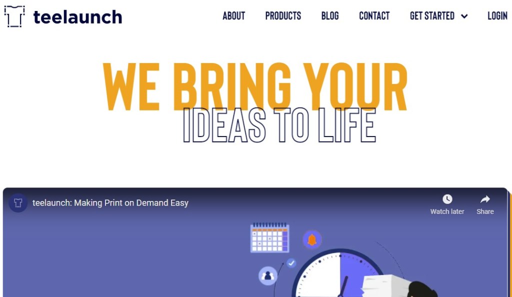 TeeLaunch USA t-shirt printing on-demand dropshipping company