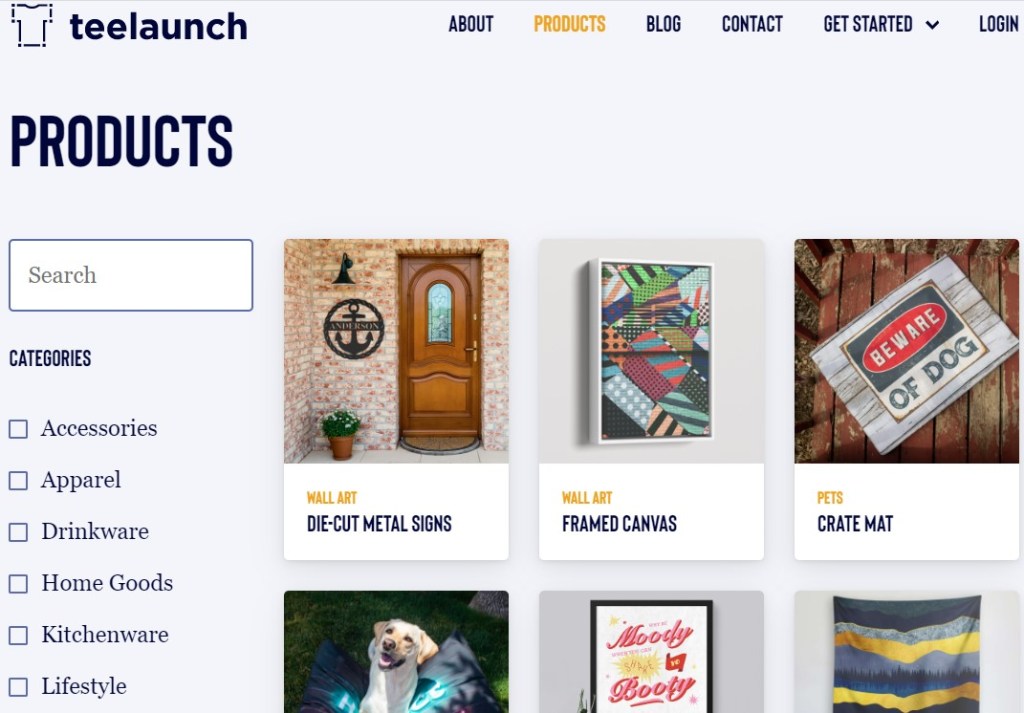 TeeLaunch print-on-demand dropshipping company