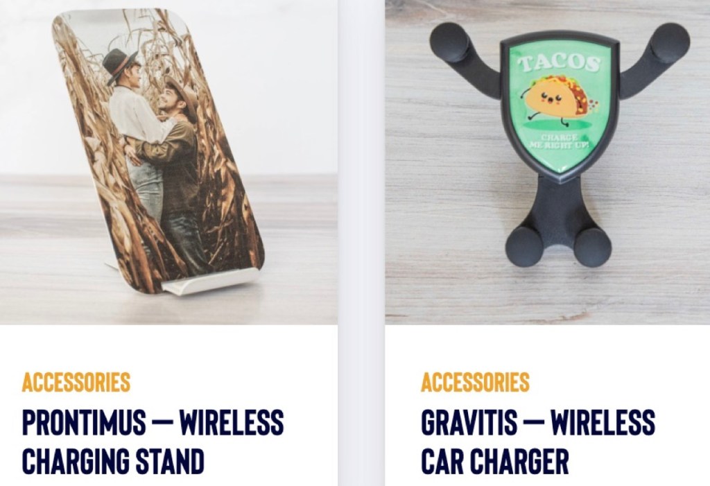 TeeLaunch wireless charger print-on-demand supplier