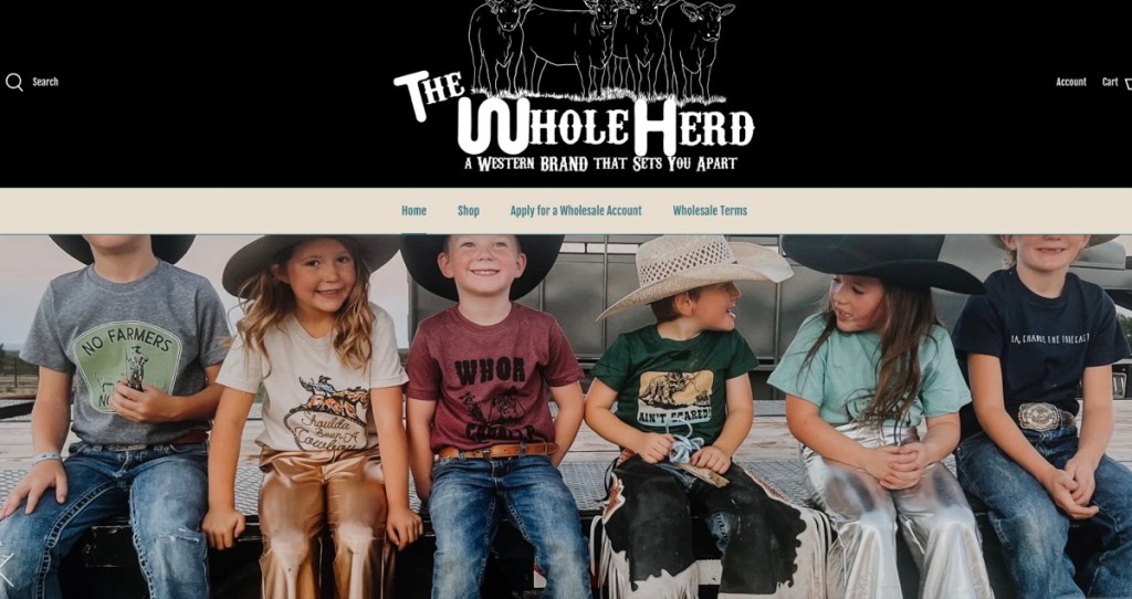 The Whole Herd Wholesale western fashion clothing supplier