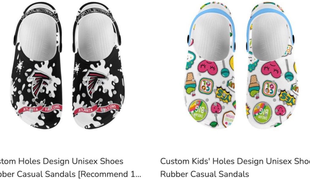 ThisNew clogs print-on-demand supplier