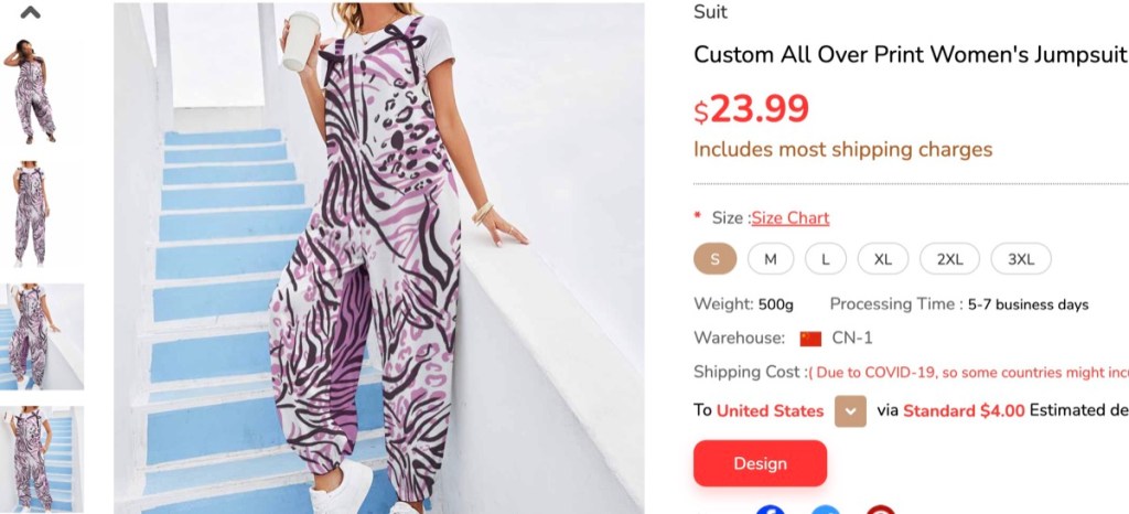 ThisNew custom romper & jumpsuit print-on-demand supplier