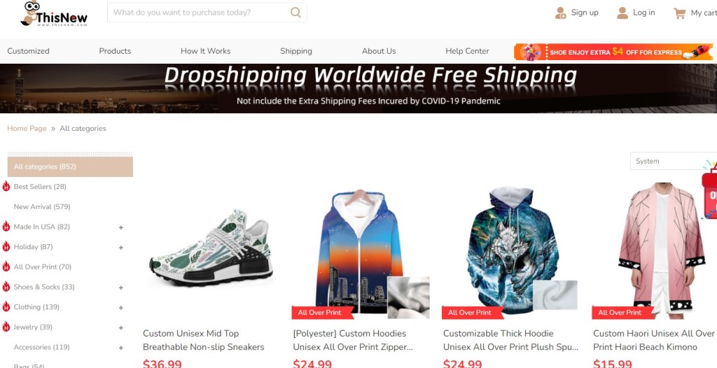 ThisNew sublimation print-on-demand company