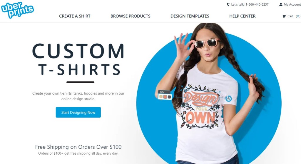 UberPrints fast t-shirt printing on-demand company