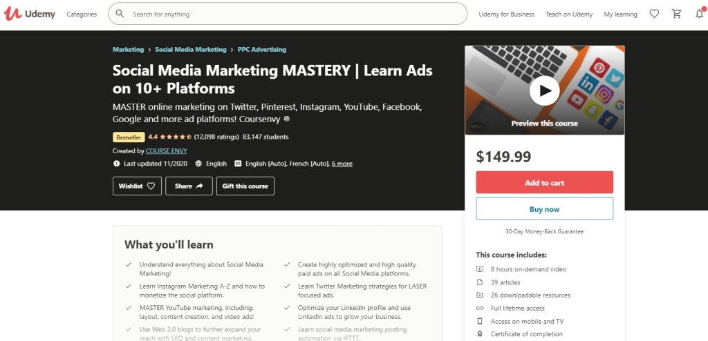 Udemy courses