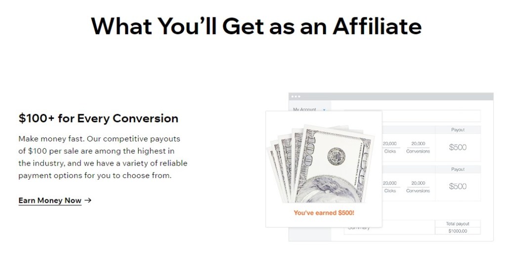 Wix affiliate program