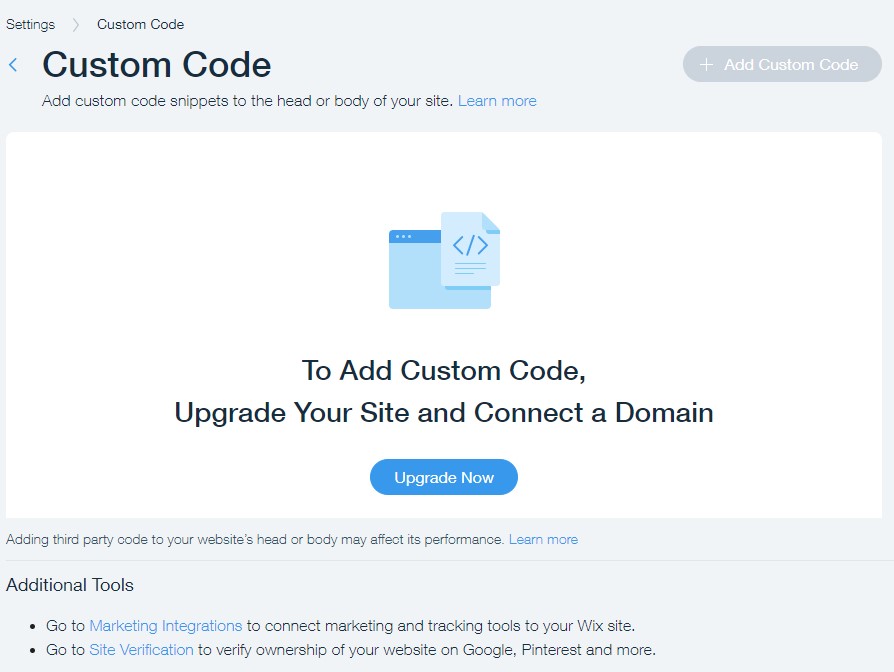 Wix custom code