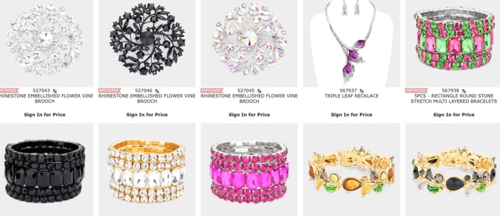 Wona Trading wholesale costume & fashion jewelry supplier