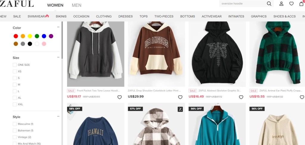 Zaful hoodie & sweatshirt dropshipping supplier